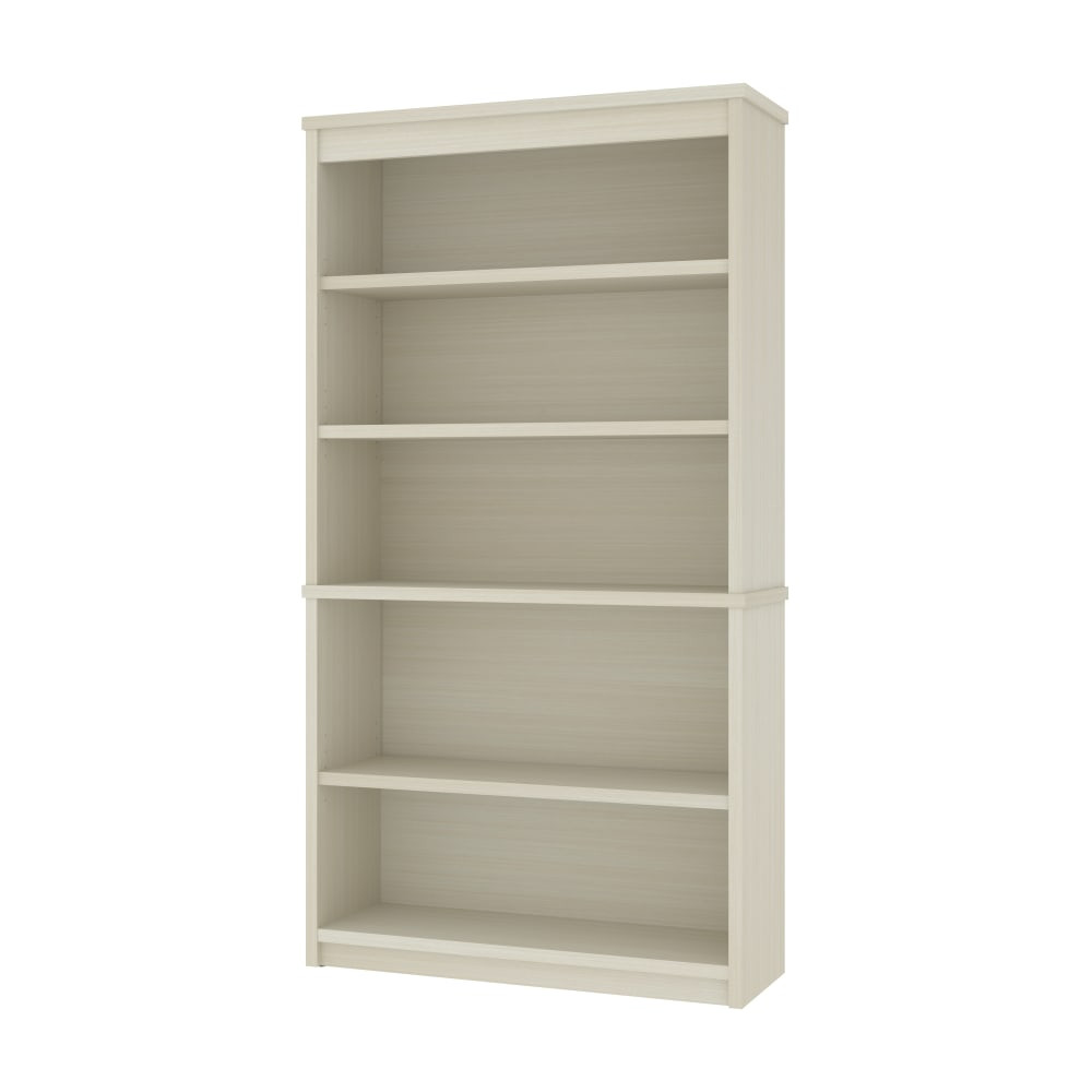 BESTAR INC. 44700-31 Bestar Universel 66inH 5-Shelf Bookcase, White Chocolate