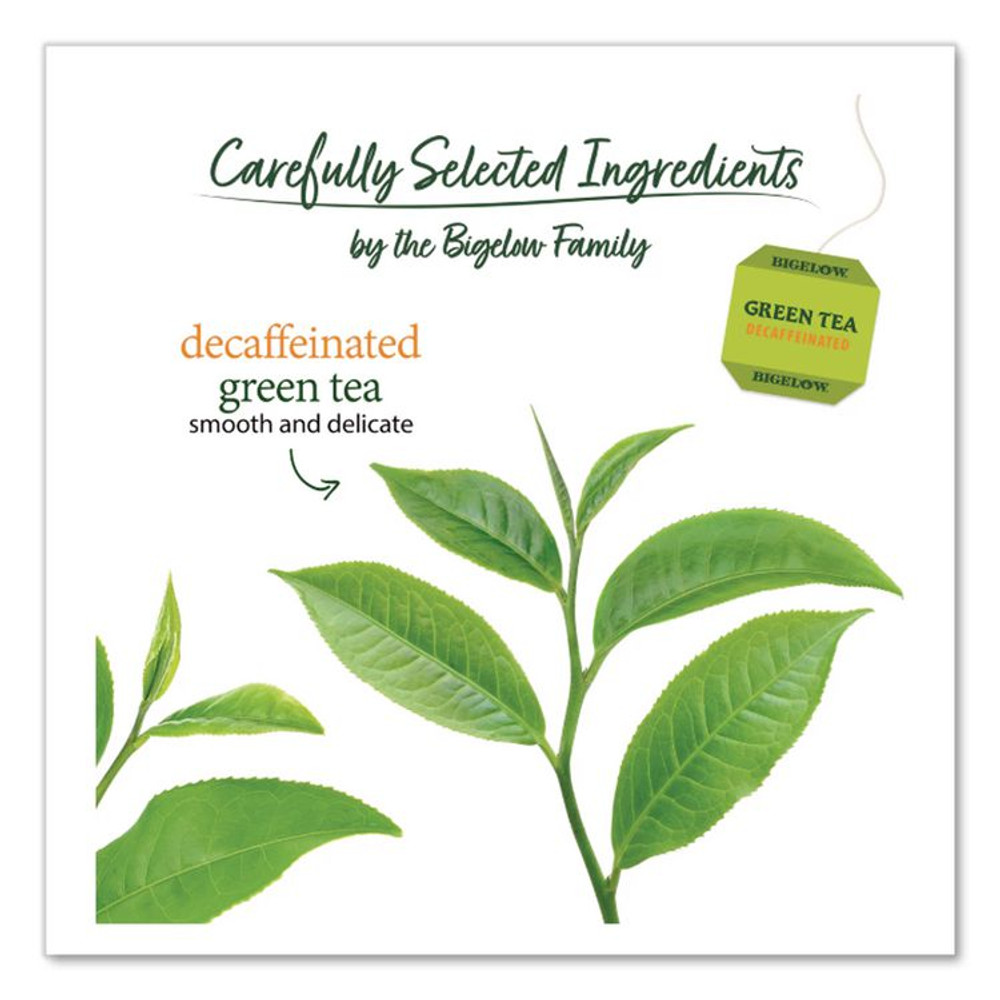 KEURIG DR PEPPER Bigelow® 10347 Decaffeinated Green Tea, Green Decaf, 0.34 lbs, 28/Box