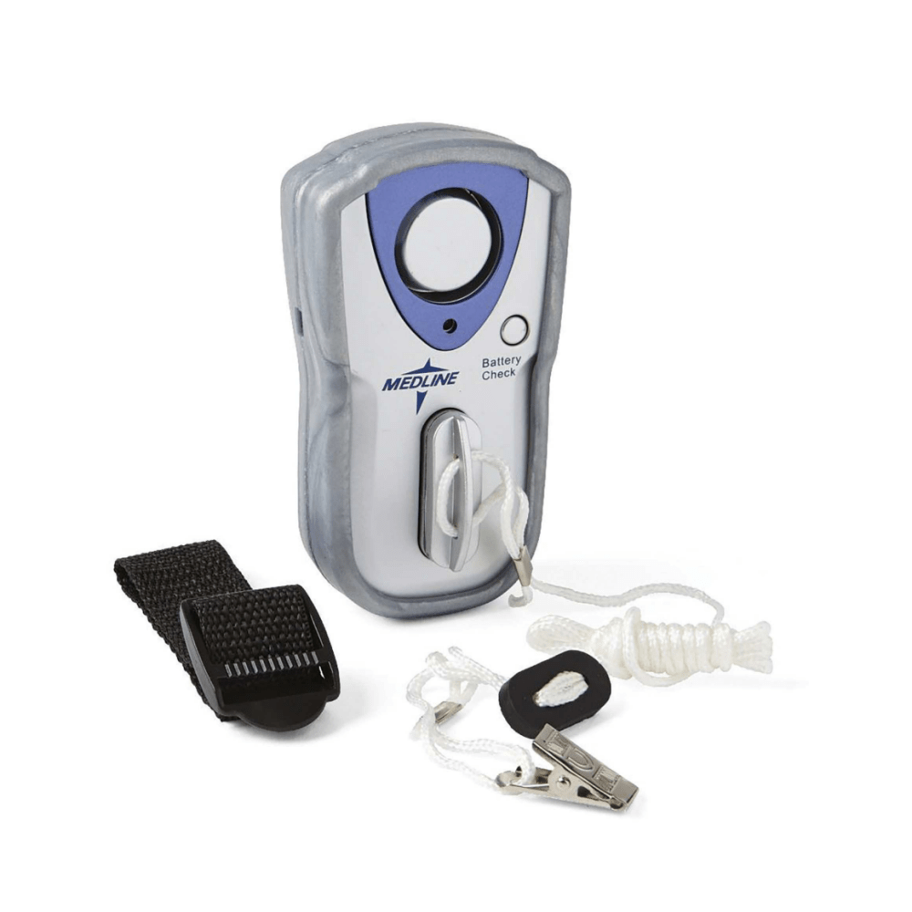 MEDLINE INDUSTRIES, INC. MDT5000Z Medline Advantage Magnetic Tether Patient Alarm, 3inH x 2inW x 4 1/2inD, White