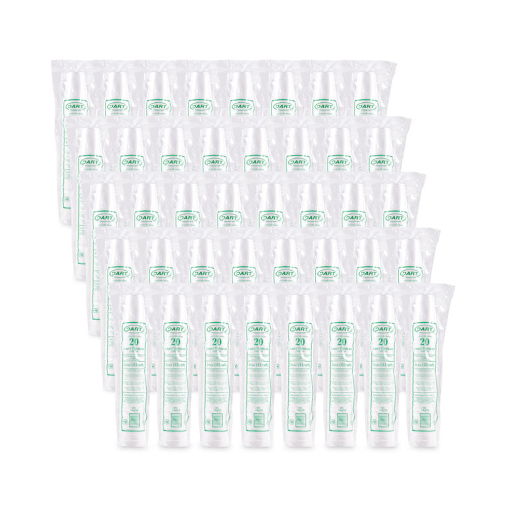 DART 14J16 Foam Drink Cups, 14 oz, White, 1,000/Carton