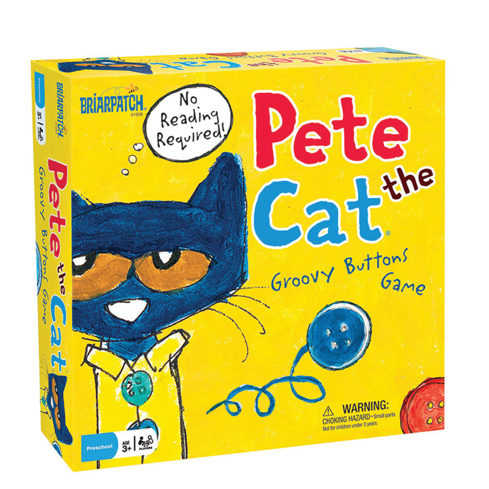 UNIVERSITY GAMES, CORPORATION University Games UG-01256  Briarpatch Pete The Cat Groovy Buttons Game, Pre-K To Grade 1