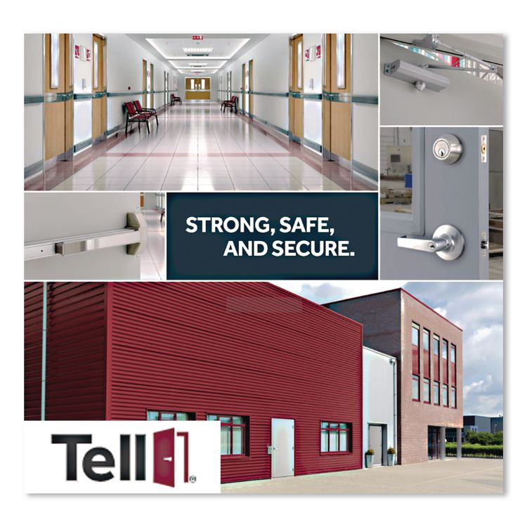 TELL MANUFACTURING CL100200 Light Duty Commercial Entry Lever Lockset, Satin Chrome Finish