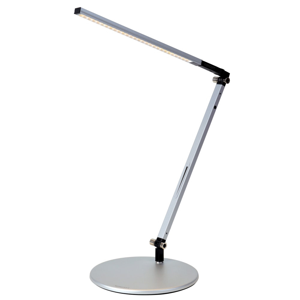 KONCEPT TECHNOLOGIES, INC. AR1100-WD-SIL-DSK Koncept Z-Bar Solo Mini LED Desk Lamp, Warm Light, 15inH, Silver