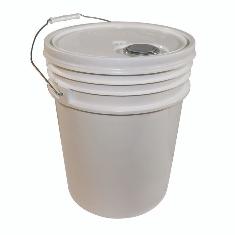 IMPACT PRODUCTS, LLC 5515 Utility Bucket with Lid, 5 gal, Polyethylene, White, 11.25" dia