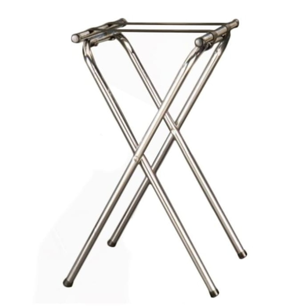 AMERICAN METALCRAFT, INC. American Metalcraft TRSD1815  Deluxe Folding Tray Stands, 31in, Silver, Pack Of 6 Stands