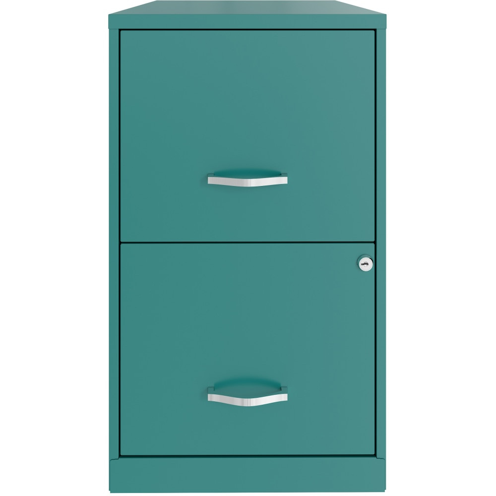 OFFICE DEPOT 25104 Realspace SOHO Smart 18inD Vertical 2-Drawer File Cabinet, Teal