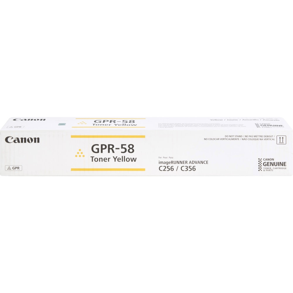 CANON USA, INC. Canon 2185C003  GPR-58 Yellow High Yield Toner Cartridge, 2185C003