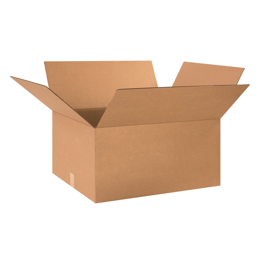 B O X MANAGEMENT, INC. 242012 Partners Brand Corrugated Boxes, 24in x 20in x 12in, Kraft, Pack Of 10