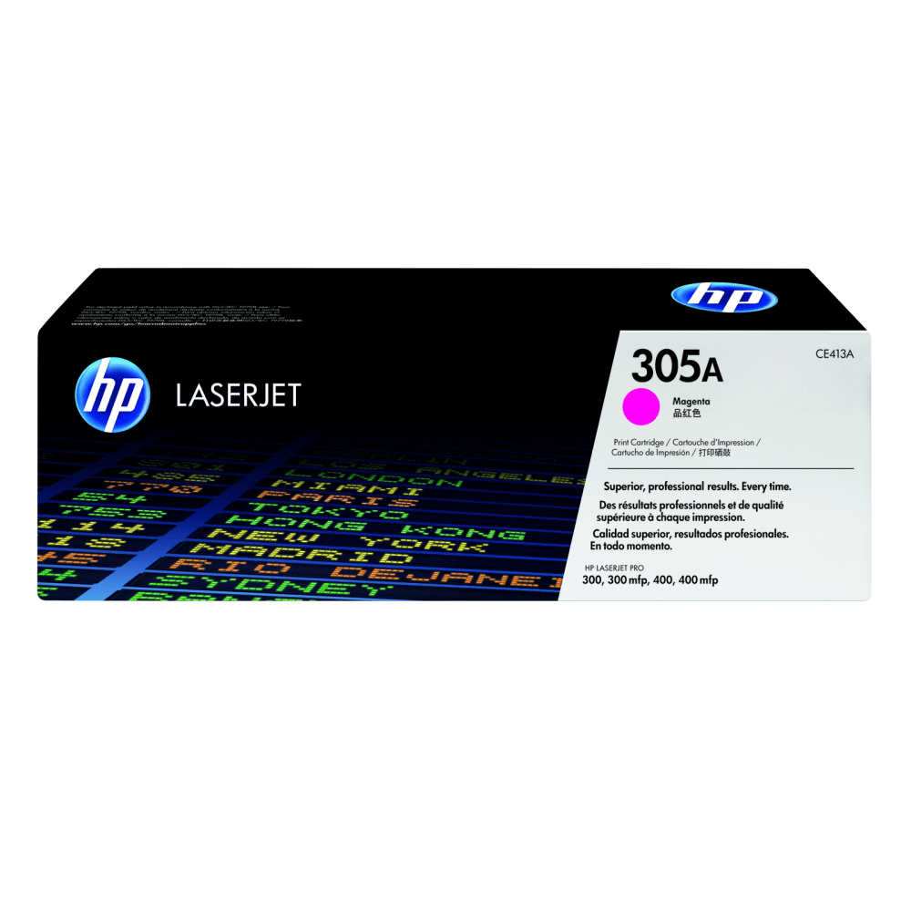 HP INC. CE413A HP 305A Magenta Toner Cartridge, CE413A