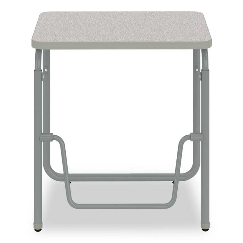 SAFCO PRODUCTS 1223GR AlphaBetter 2.0 Height-Adjustable Student Desk with Pendulum Bar, 27.75" x 19.75" x 29" to 43", Pebble Gray