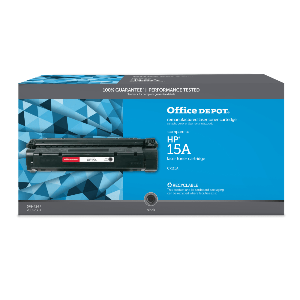 CLOVER TECHNOLOGIES GROUP, LLC OD15A Office Depot Remanufactured Black Toner Cartridge Replacement For HP 15A