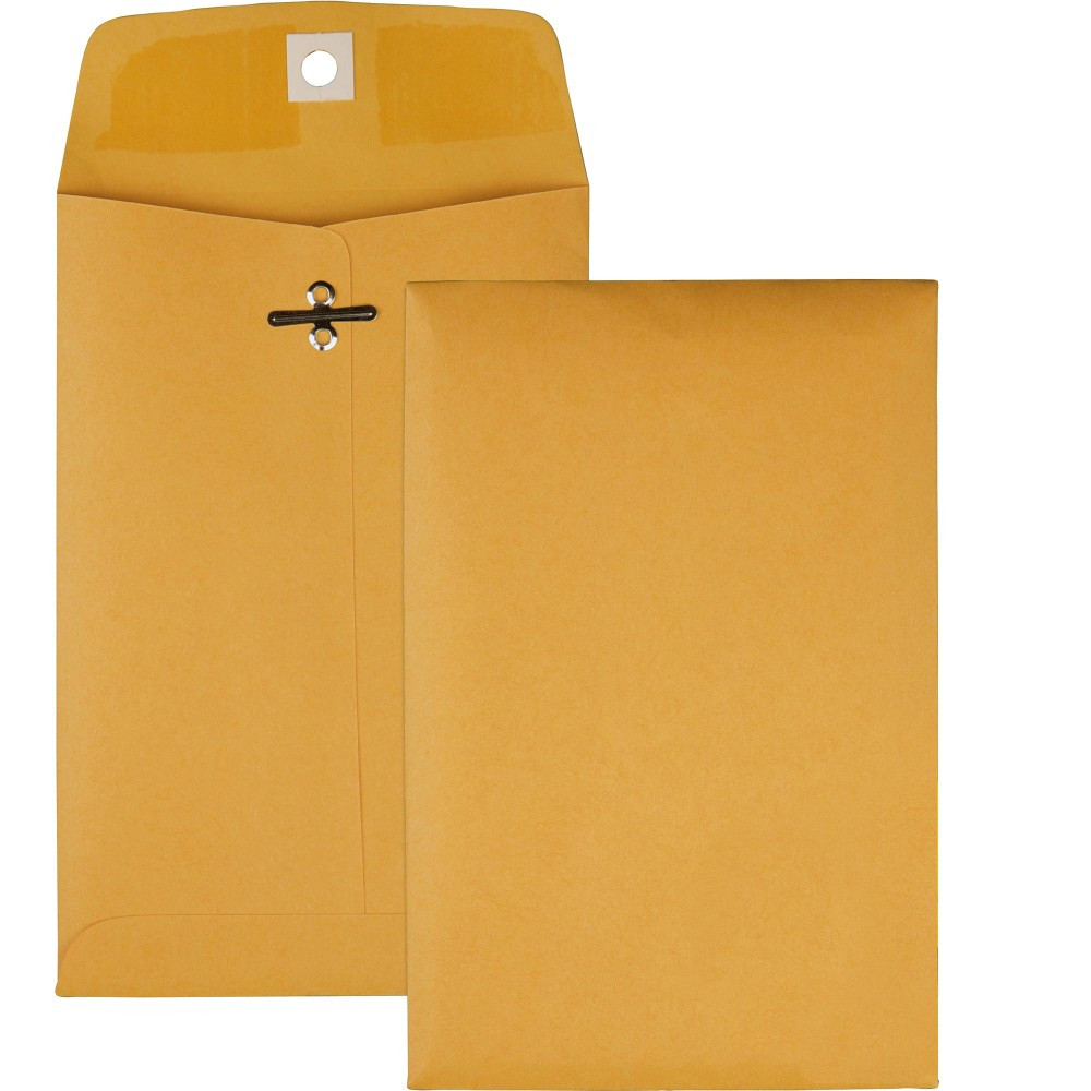 QUALITY PARK PRODUCTS 37835 Quality Park Clasp Envelopes, #35, 5in x 7 1/2in, Brown, Box Of 100
