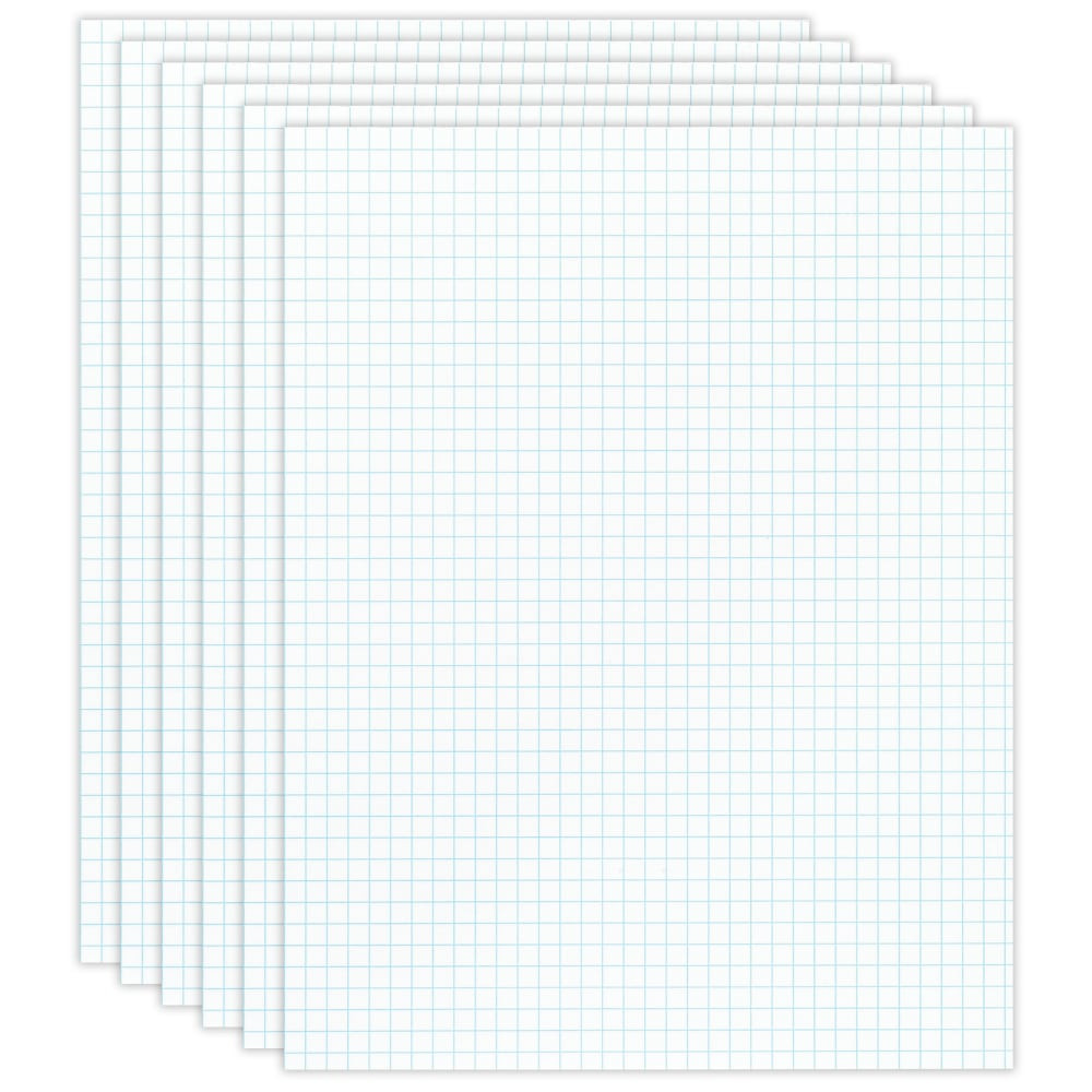 Plot precise graphs and charts, teach students to create evenly spaced letters and geometric shapes and more with Office Depot graph paper. Preprinted lines make it easy to create accurate marks on both sides of the page.  Gummed top keeps pages together and allows for easy sheet removal.  Ruling on both sides divides pages into 4 squares per 1in, which makes compiling data simple.  Both sides are printed in phantom blue ink and will not reproduce in a copier.  Quality 16-lb bond paper provides a clean appearance and great durability.  Quad pads include 50 white sheets per pad and come in a pack of 6.
