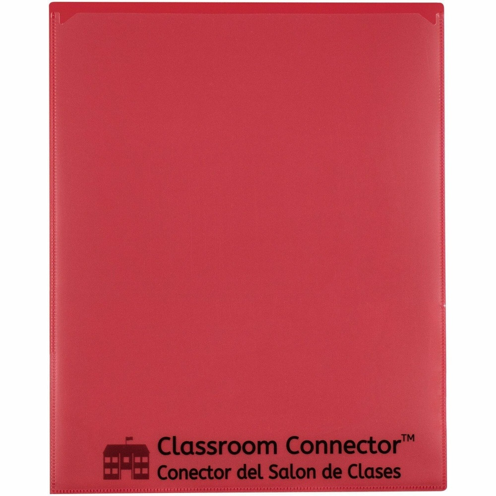 C-LINE PRODUCTS, INC. C-Line 32004  Classroom Connector School-To-Home Folders, 8-1/2in x 11in, Red, Box Of 25 Folders