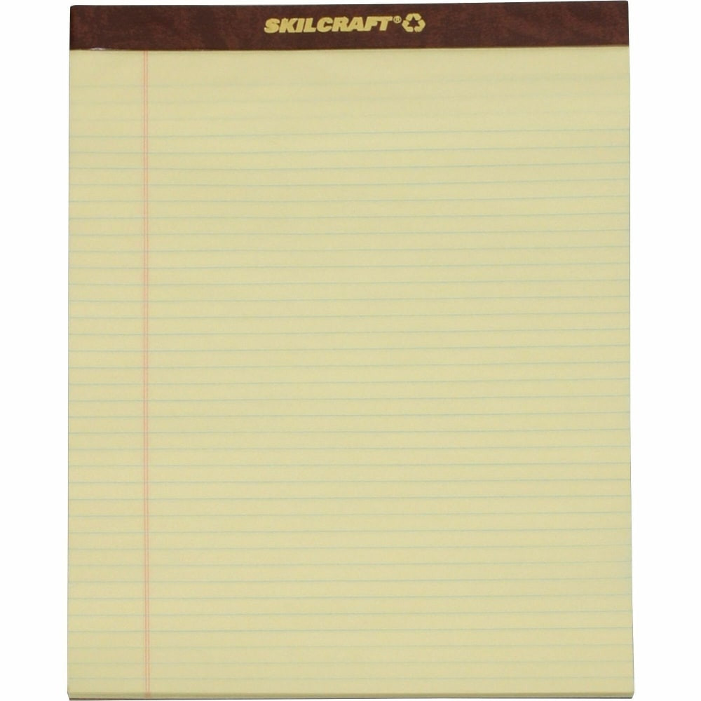50-sheet writing pads are top bound  Perforated for easy sheet removal and a smooth edge.  Contains Recycled Content - See Specs for Details.