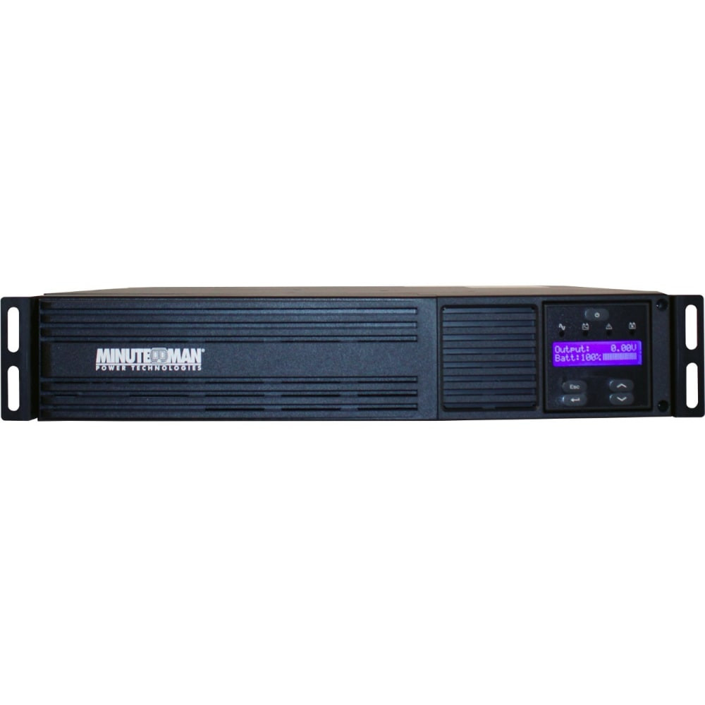 MINUTEMAN EXR2000RT2U  EXR 2000VA Tower/Rack/Wall Mountable UPS - 2U Tower/Rack/Wall Mountable - AVR - 4.50 Minute Stand-by - 120 V AC Input - 120 V AC, 230 V AC Output - Single Phase - Serial Port - 8 x NEMA 5-20R