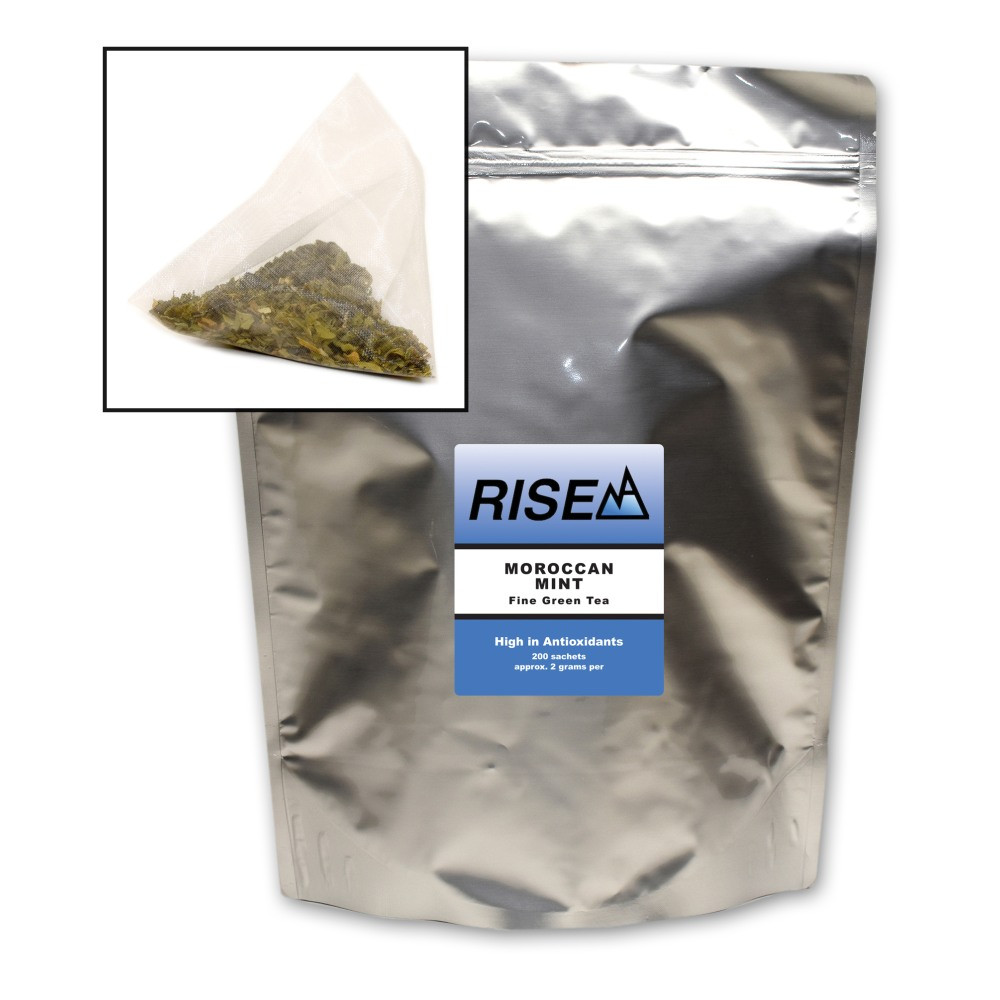 WHITE LION TEA RISE NA 734200  Moroccan Mint Tea, 8 Oz, Bag Of 200 Sachets