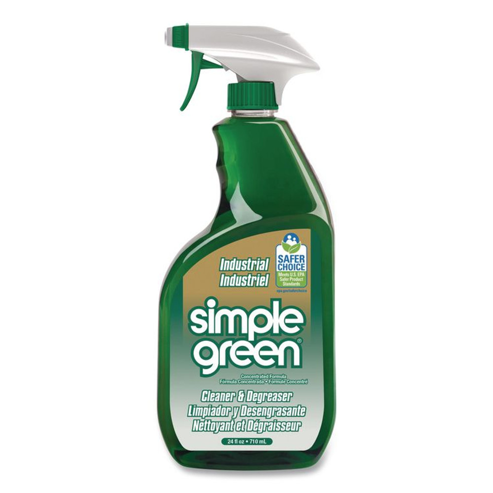 SUNSHINE MAKERS, INC. Simple Green® 13012CT Industrial Cleaner and Degreaser, Concentrated, 24 oz Spray Bottle, 12/Carton