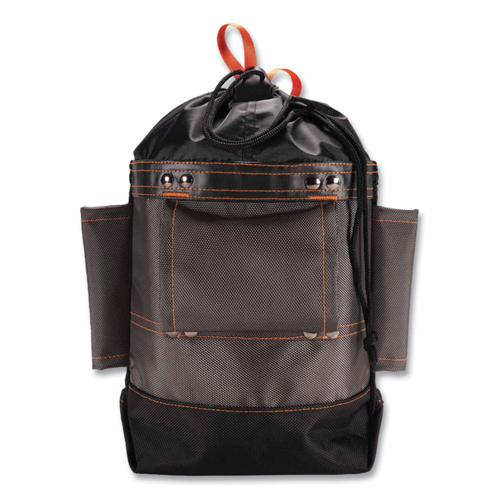 TENACIOUS HOLDINGS, INC. ergodyne® 13426 Arsenal 5926 Topped Bolt Bag Tool Pouch, Short, 5 x 10 x 9, Ballistic Polyester, Black/Gray