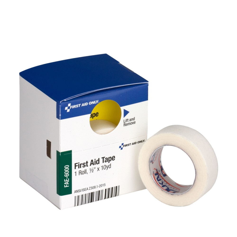 FIRST AID ONLY, INC. First Aid Only FAE6000  First Aid Tape, 1/2in x 10 Yards, White