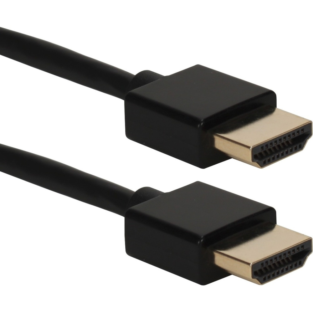 QVS, INC. QVS HDT-6F  High-Speed HDMI UltraHD 4K With Ethernet Thin Flexible Cable, 6ft