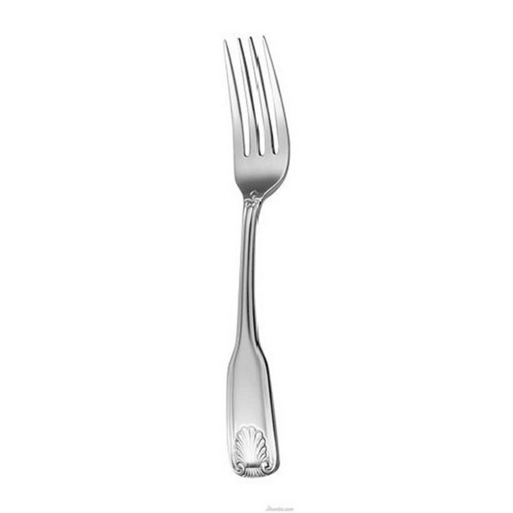 Start off your meal with a salad using this elegant fork. The fork is made from 18/0 stainless steel for resistance to corrosion.  18/0 stainless steel construction helps fork maintain its polish.  Fanfare pattern features a classy design on the handle.  Pack of 24 forks keeps you well stocked with utensils.