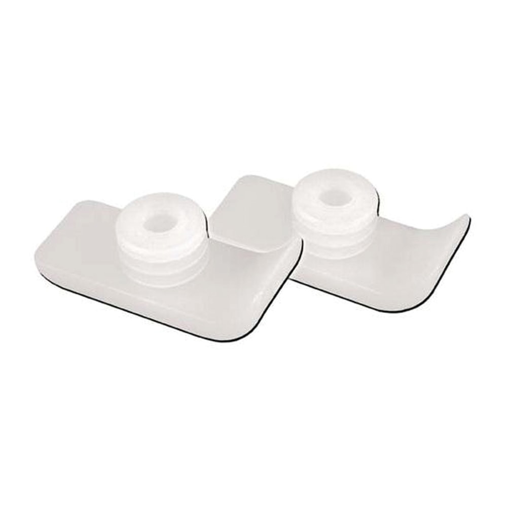 MEDLINE INDUSTRIES, INC. MDS86615SKI Medline Guardian Walker Ski/Glider Caps, White, Case Of 6 Pairs
