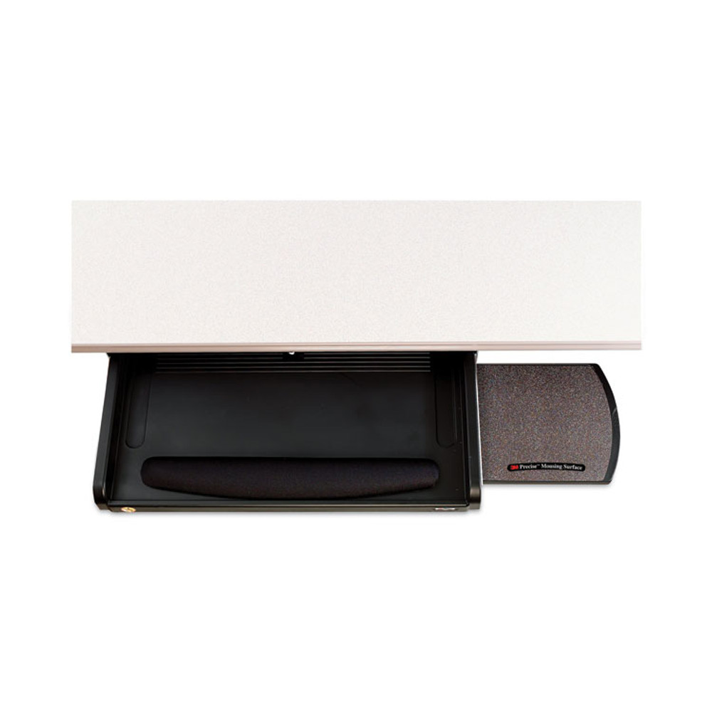 3M/COMMERCIAL TAPE DIV. KD45 Under Desk Keyboard Drawer, 23w x 14d, Black