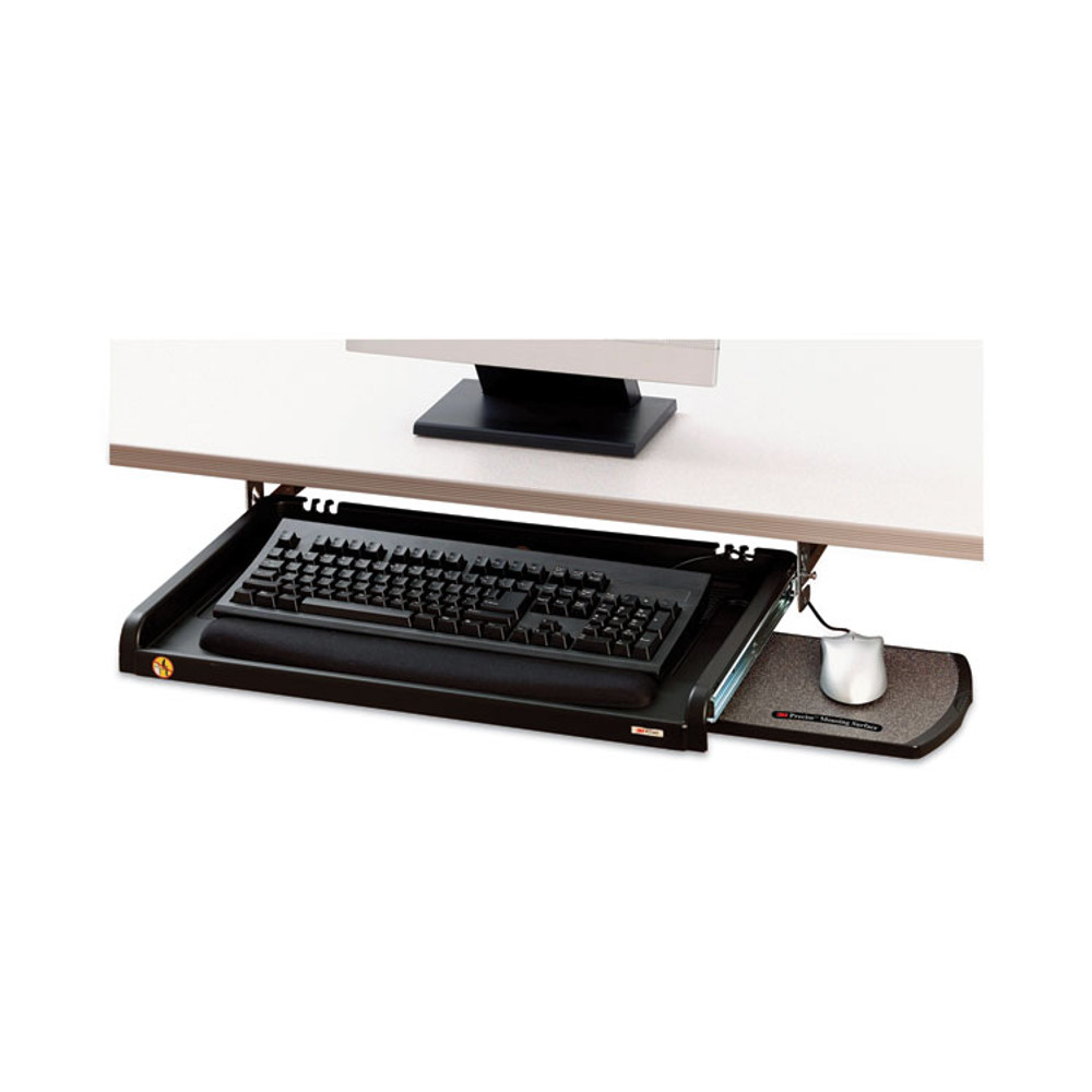 3M/COMMERCIAL TAPE DIV. KD45 Under Desk Keyboard Drawer, 23w x 14d, Black