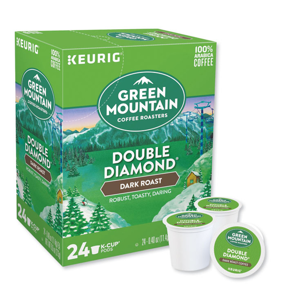 KEURIG DR PEPPER Green Mountain Coffee® 4066CT Double Black Diamond Extra Bold Coffee K-Cups, 96/Carton