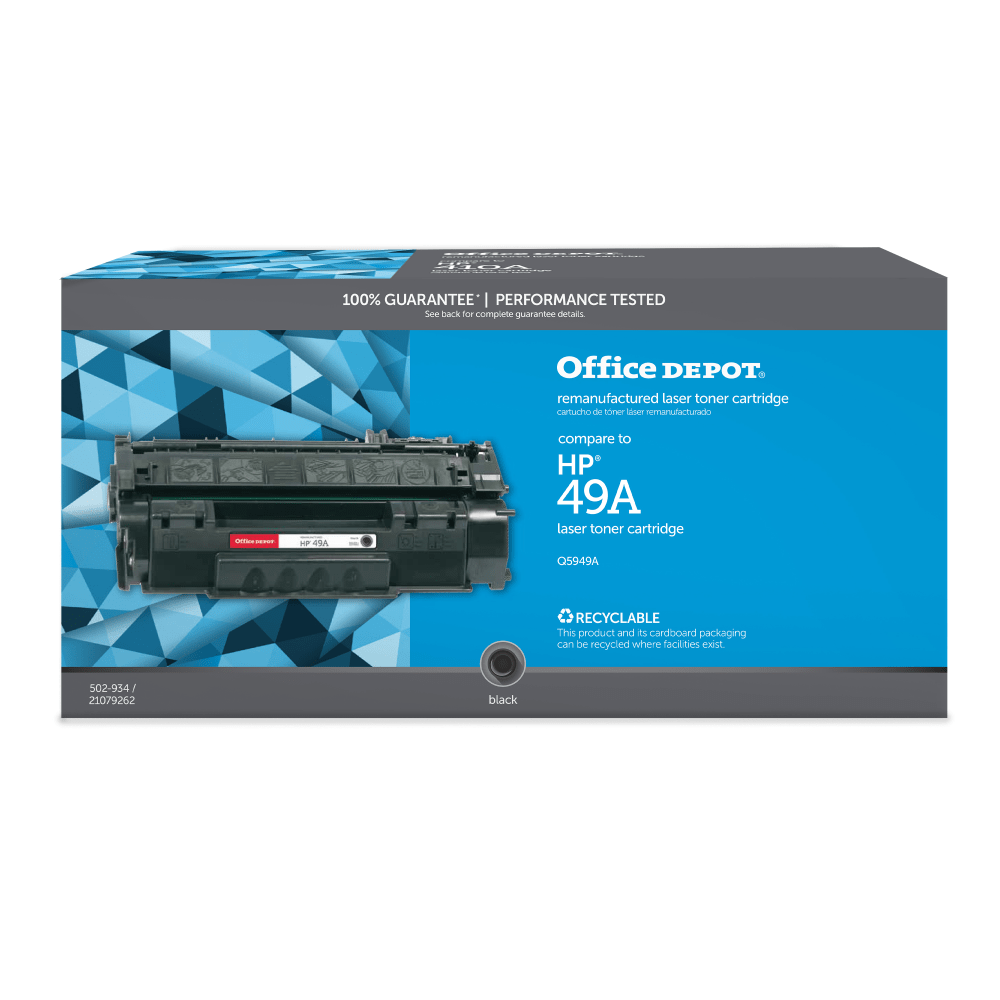 CLOVER TECHNOLOGIES GROUP, LLC Office Depot ODQ49A  Remanufactured Black Toner Cartridge Replacement For HP 49A