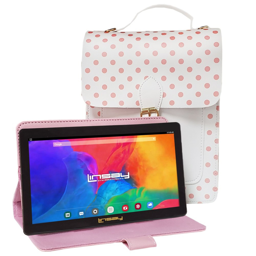 INFOLIST CORP. Linsay F7UHDSWEETPINK  F7 Tablet, 7in Screen, 2GB Memory, 64GB Storage, Android 13, Sweet Pink