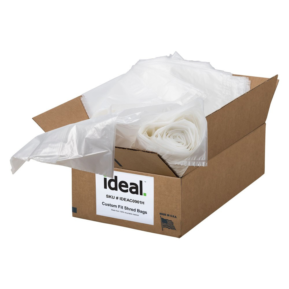 IDEAL INDUSTRIES INC. IDEAC0901H ideal Shredder bags 40in x 48in - 56 gallon bag "Gusseted" for 3105, 3804, 4002, 4005, 4605, 4606