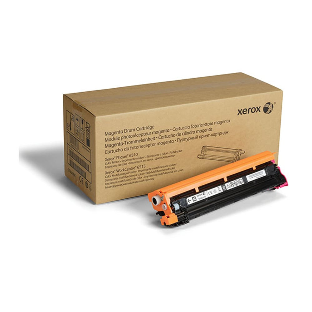 Xerox Genuine Supplies and equipment are made for each other  Drum cartridge yields up to 48,000 pages  Compatible with Xerox Phaser 3510 and WorkCentre 6515 series  Yields up to 48,000 pages.  Recycling solution - designed to encourage recycling, helping you divert materials from landfill.
