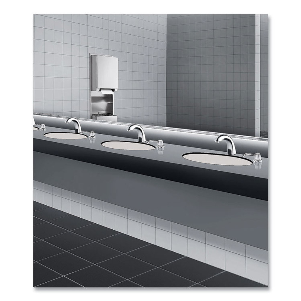 BOBRICK WASHROOM 822 Contura Lavatory-Mounted Soap Dispenser, 34 oz, 3.31 x 4 x 17.63, Chrome/Stainless Steel
