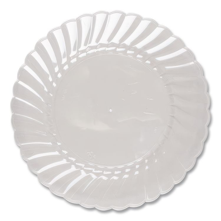 WNA, INC. RSCW91512PK Classicware Plastic Plates, 9" dia, Clear, 12/Pack