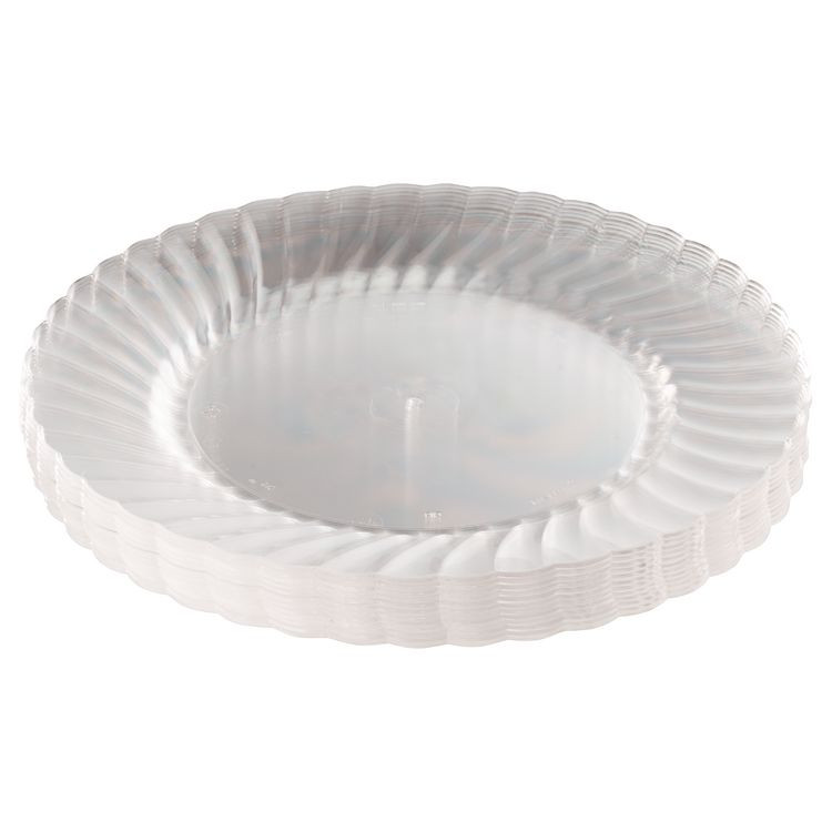 WNA, INC. RSCW91512PK Classicware Plastic Plates, 9" dia, Clear, 12/Pack