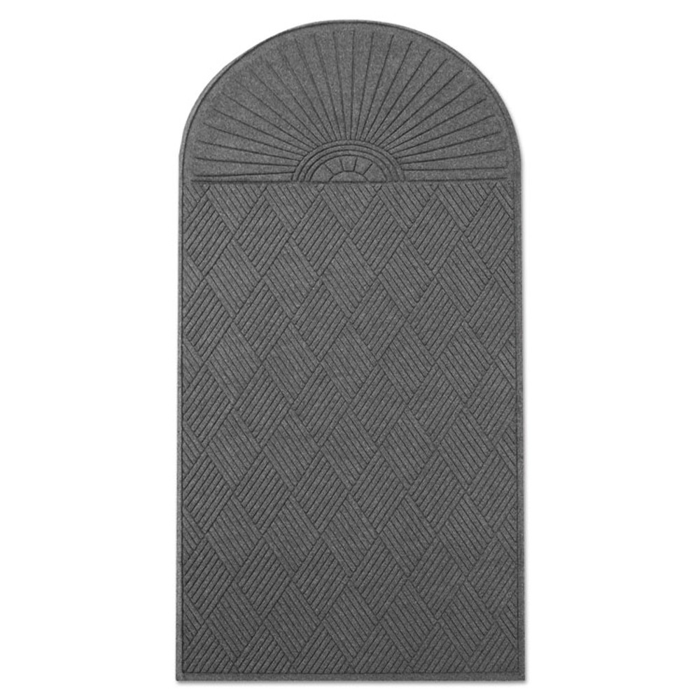 MILLENNIUM MAT COMPANY Guardian EGDSF040804 EcoGuard Diamond Floor Mat, Single Fan, 48 x 96, Charcoal