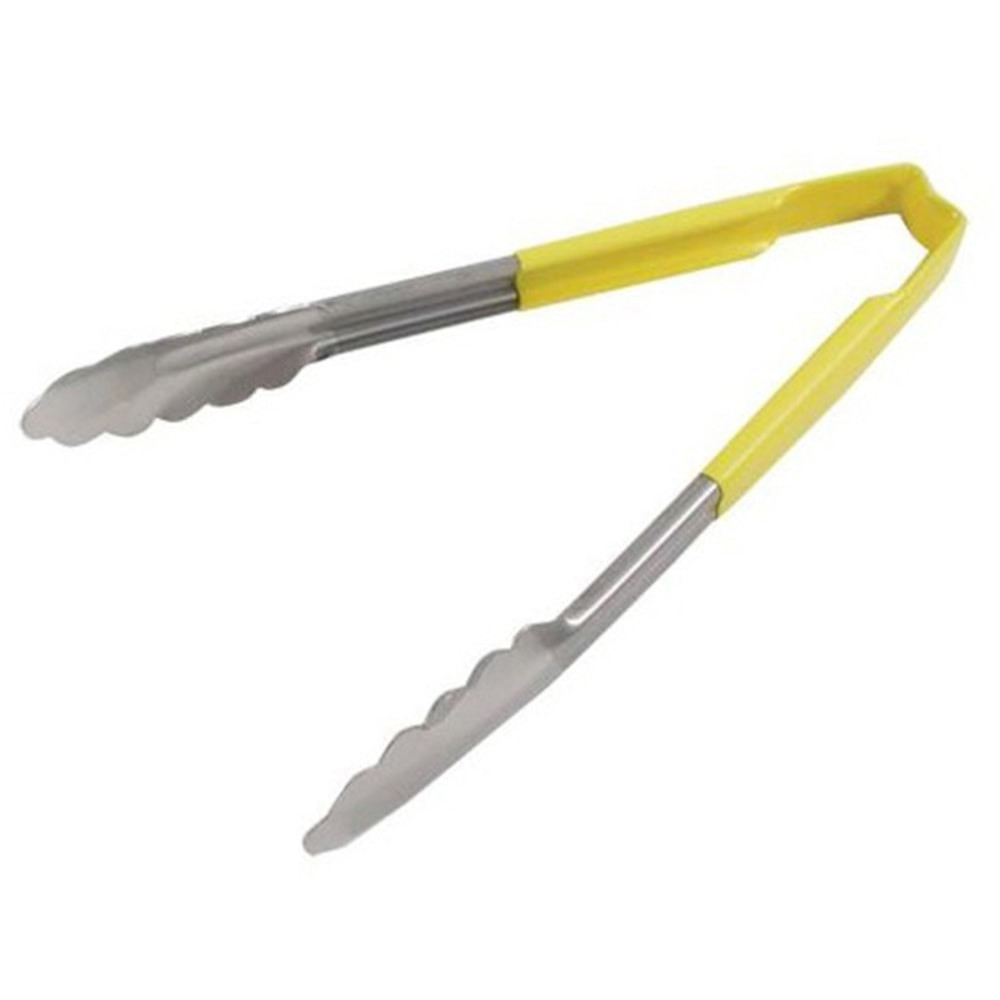 THE VOLLRATH COMPANY Vollrath 4780950  9inTongs With Antimicrobial Protection, Yellow