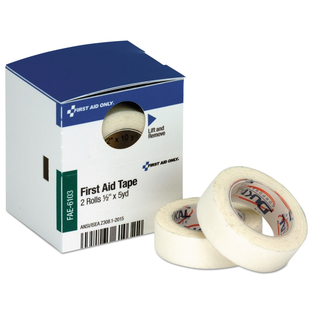 FIRST AID ONLY, INC. FAE-6103 First Aid Only First Aid Tape Refill For SmartCompliance General Business Cabinets, 1/2in x 5 Yd., Box Of 2 Rolls