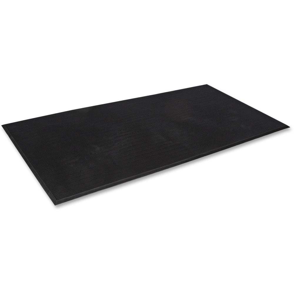 CROWN MATS & MATTING MASR42BK Crown Mats Mat-A-Dor Rubber Fingertip Scraper Mat - Entryway, Floor, Home, Office, Indoor, Outdoor - 32in Length x 24in Width x 0.625in Thickness - Rectangular - Rubber - Black - 1 Each