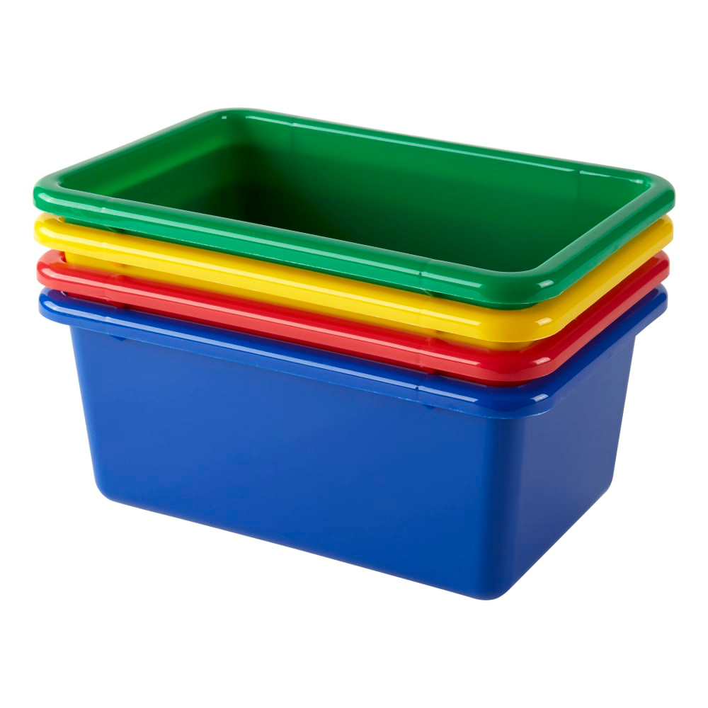 OFFICE DEPOT SLF-OS0002  Brand Small Storage Bin, 5inH x 11-1/2inW x 7-7/8inD, Assorted Colors