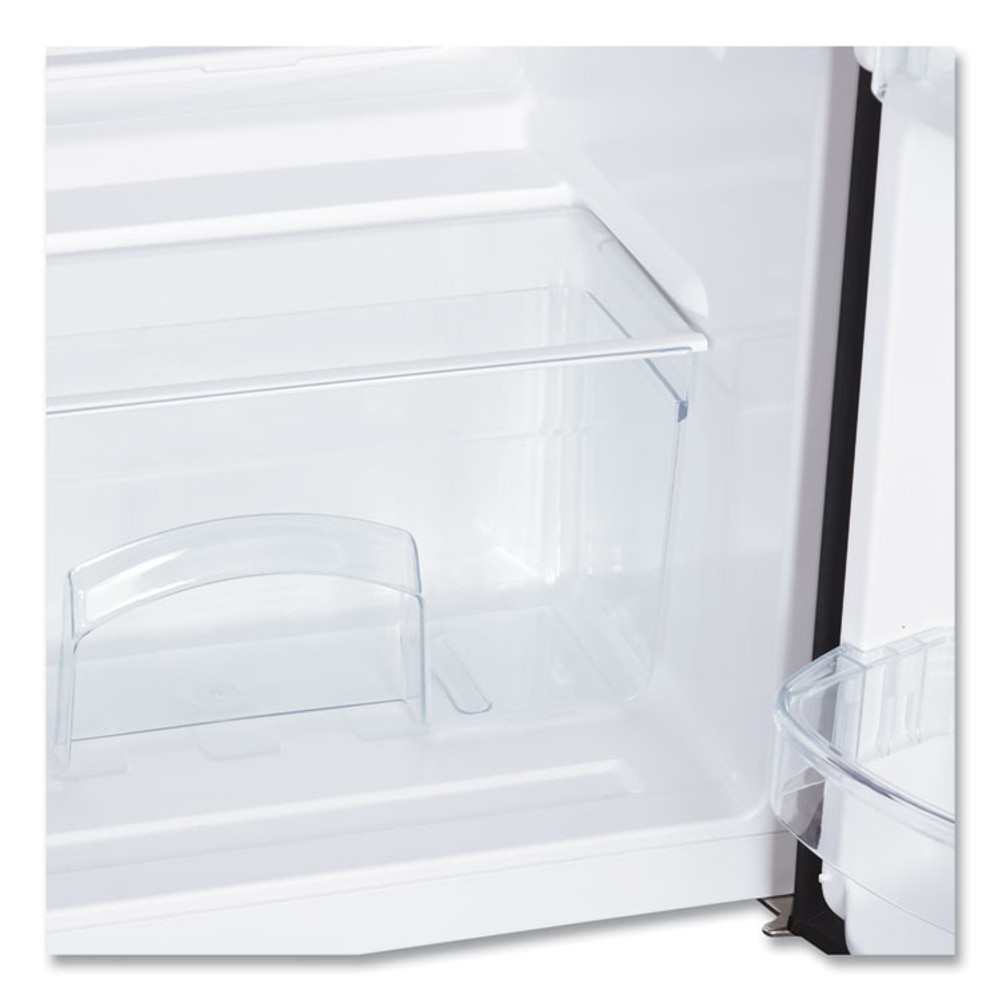 AVANTI RA31B3S Counter-Height 3.1 Cu. Ft. Two-Door Refrigerator/Freezer, Black/Stainless Steel