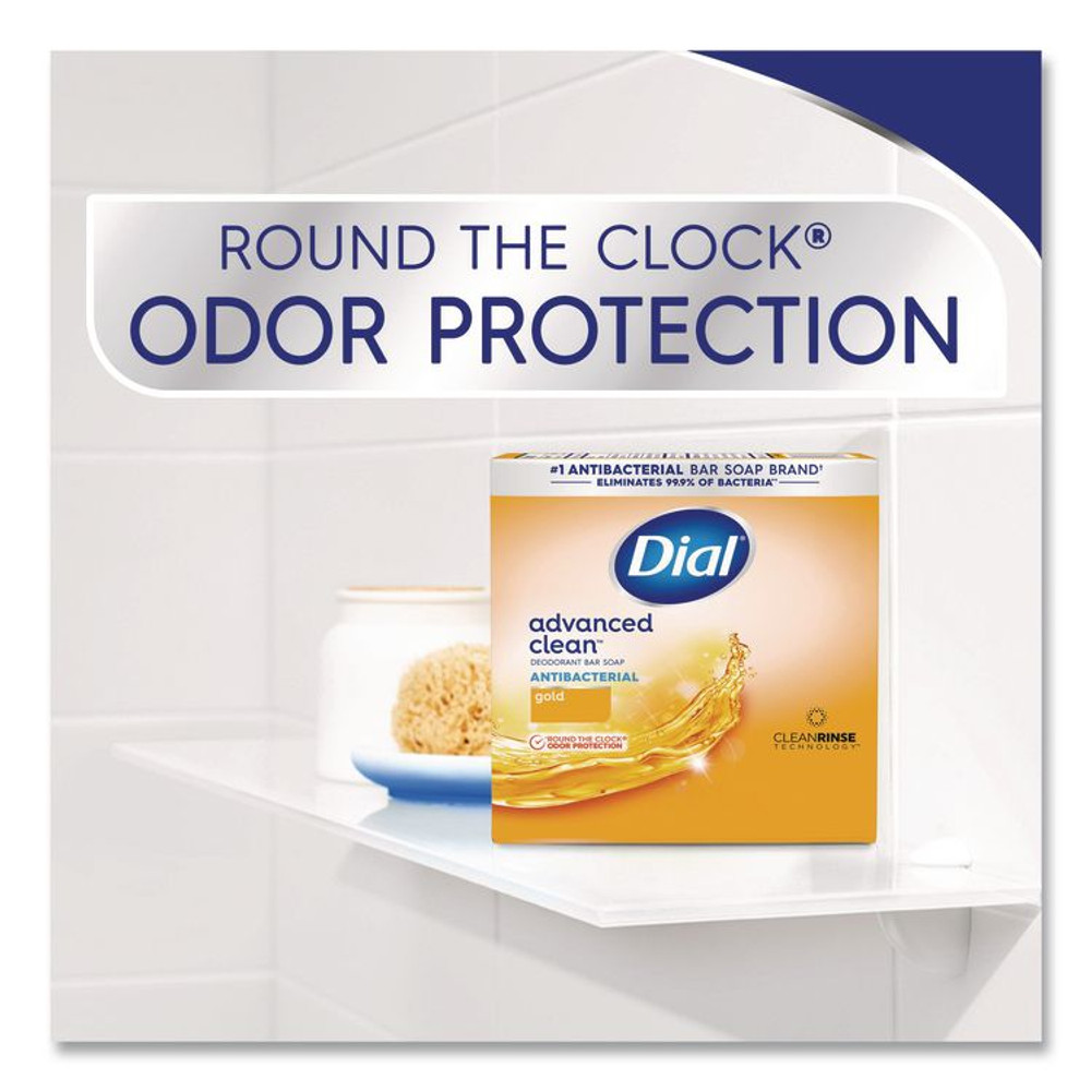 DIAL PROFESSIONAL 92617 Deodorant Bar Soap, Iconic Dial Gold Fragrance, 4 oz, 36/Carton