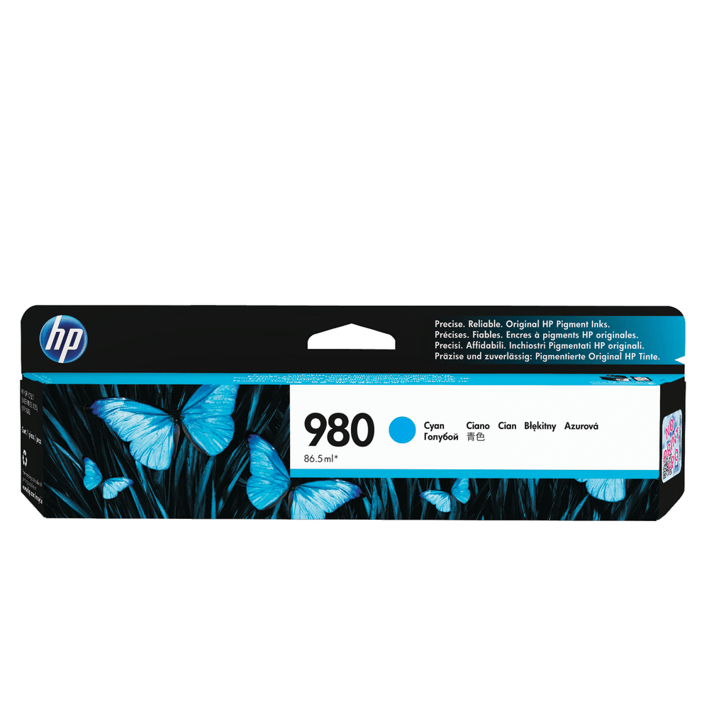 HP INC. D8J07A HP 980 Cyan Ink Cartridge, D8J07A