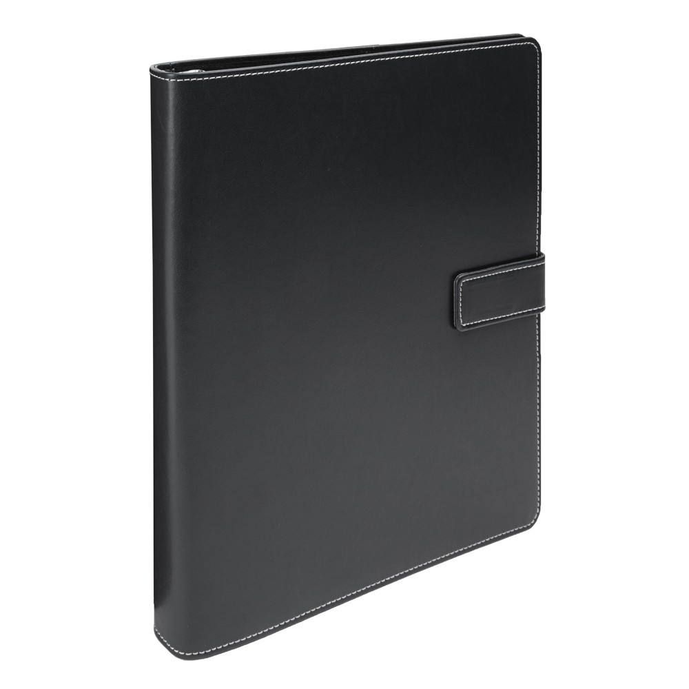OFFICE DEPOT ODUS2020-003  Brand Classic Style Magnetic Strap 3-Ring Binder, 1in Round Rings, Black