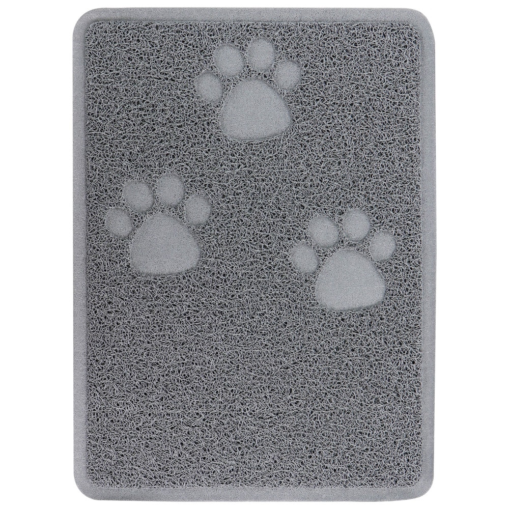 GIBSON OVERSEAS INC. Gibson 995117870M  Everyday Pet Elements Paw Prints Place Mat, 18-1/2in x 13-13/16in, Gray