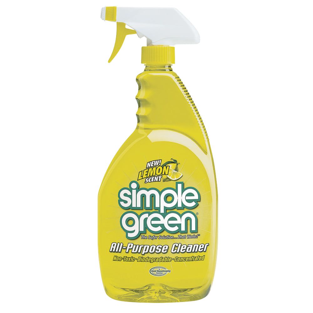 SIMPLE GREEN 14002  All-Purpose Cleaner, Lemon Scent, 24 Oz Bottle