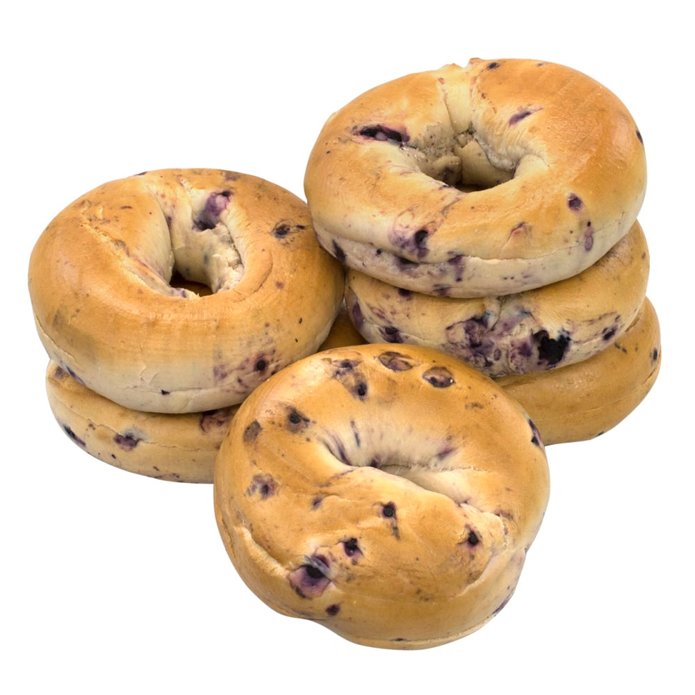 NATIONAL BRAND 172681  Fresh Blueberry Bagels, Pack Of 6