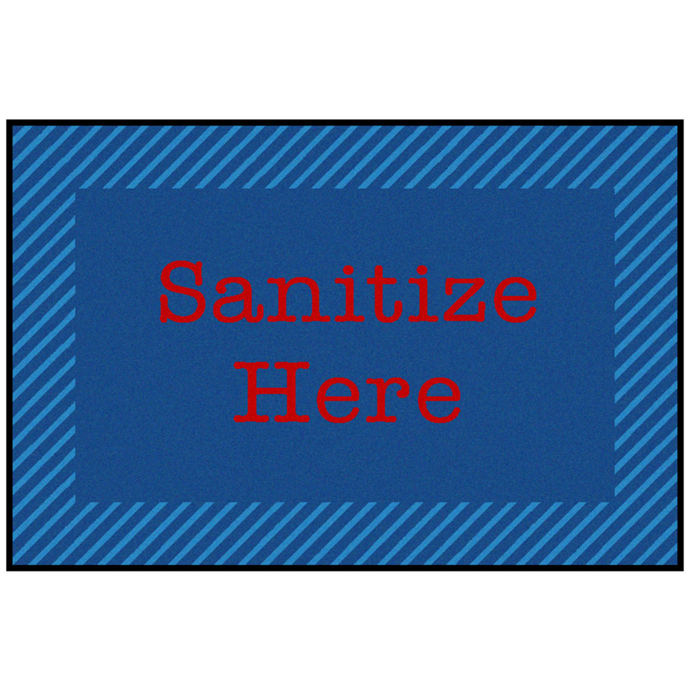 CARPETS FOR KIDS ETC. INC. 37.51 Carpets for Kids KID$Value Rugs Blue & Red Zone Sanitize Activity Rug, 3ft x 4 1/2ft , Blue